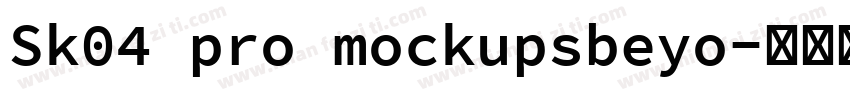 Sk04 pro mockupsbeyo字体转换